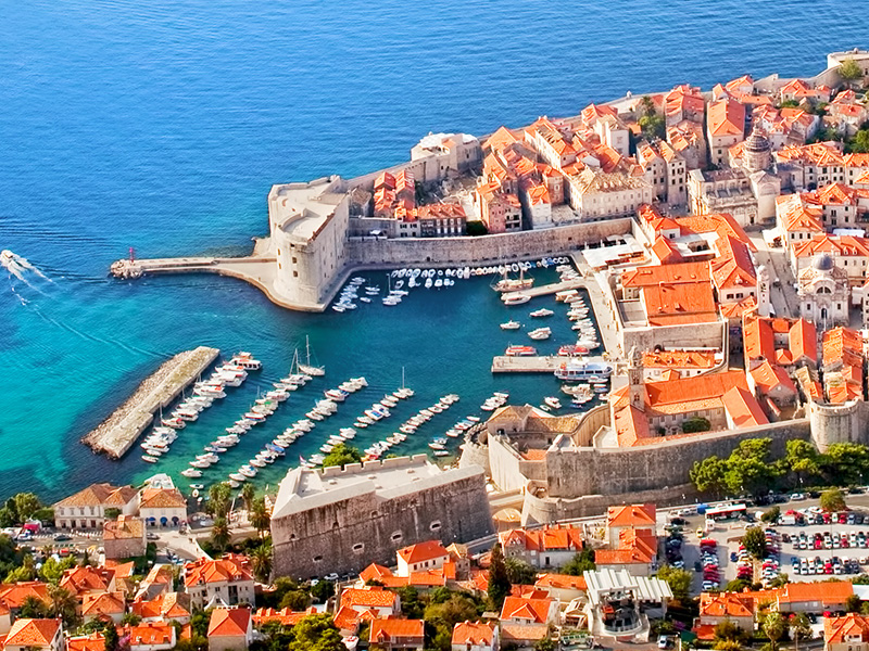 Port de la ville de Dubrovnik