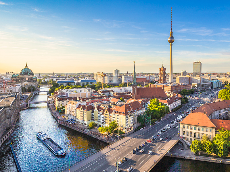 Ville de Berlin vue de haut