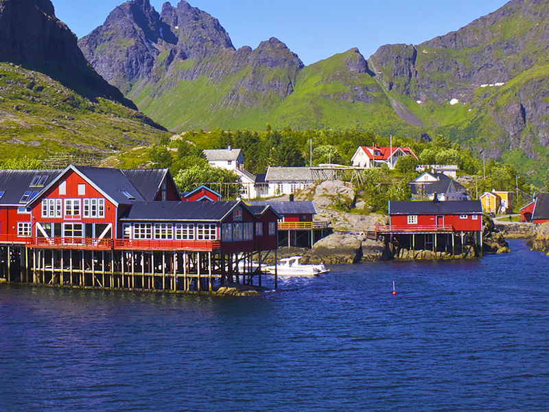 Village de Nusfjord en Norvège