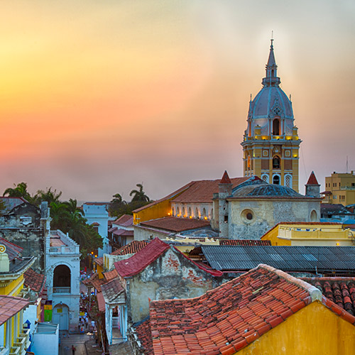Coucher de soleil sur Carthagène