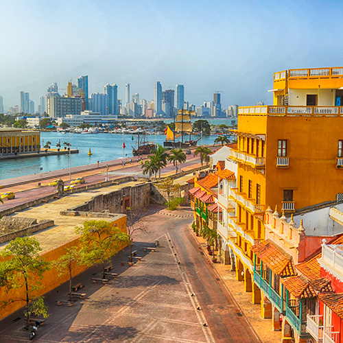 Vue de Bogota à partir de Carthagène