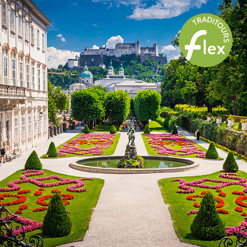 Spectaculaire vue sur le château au sommet du monticule
